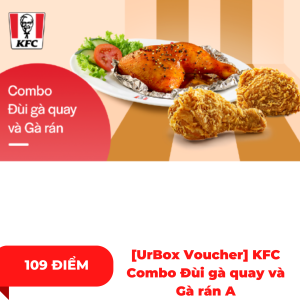 [UrBox Voucher] KFC Combo Đùi gà quay và Gà rán A 
